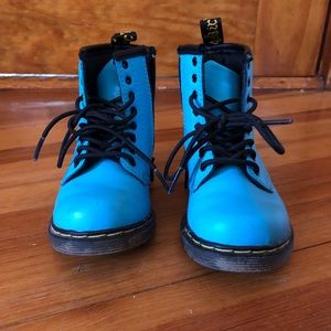 EUC Toddler Doc Martins Turquoise Size 8
